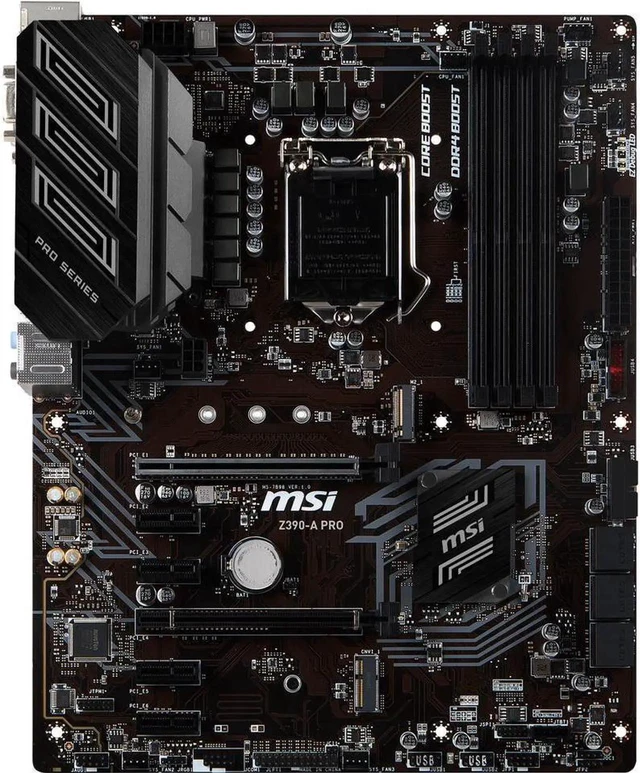 Alt view image 3 of 4 - MSI PRO Z390-A PRO LGA 1151 (300 Series) Intel Z390 SATA 6Gb/s ATX Intel Motherboard (Z390-A PRO)