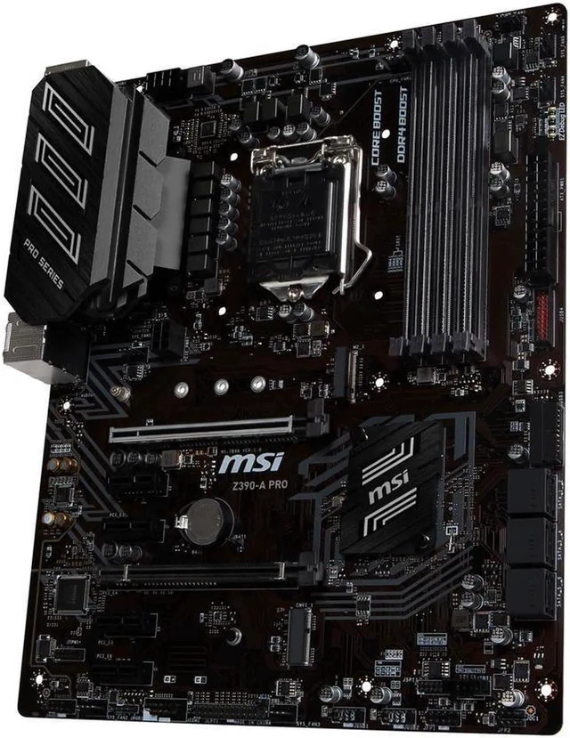 Alt view image 4 of 4 - MSI PRO Z390-A PRO LGA 1151 (300 Series) Intel Z390 SATA 6Gb/s ATX Intel Motherboard (Z390-A PRO)