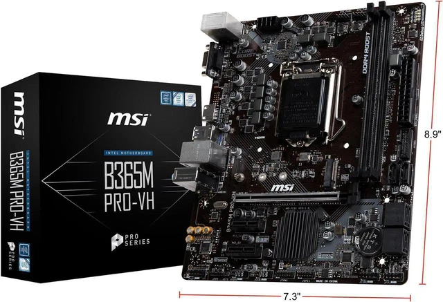 Main image of MSI PRO B365M PRO-VH LGA 1151 (300 Series) Micro ATX Intel Motherboard