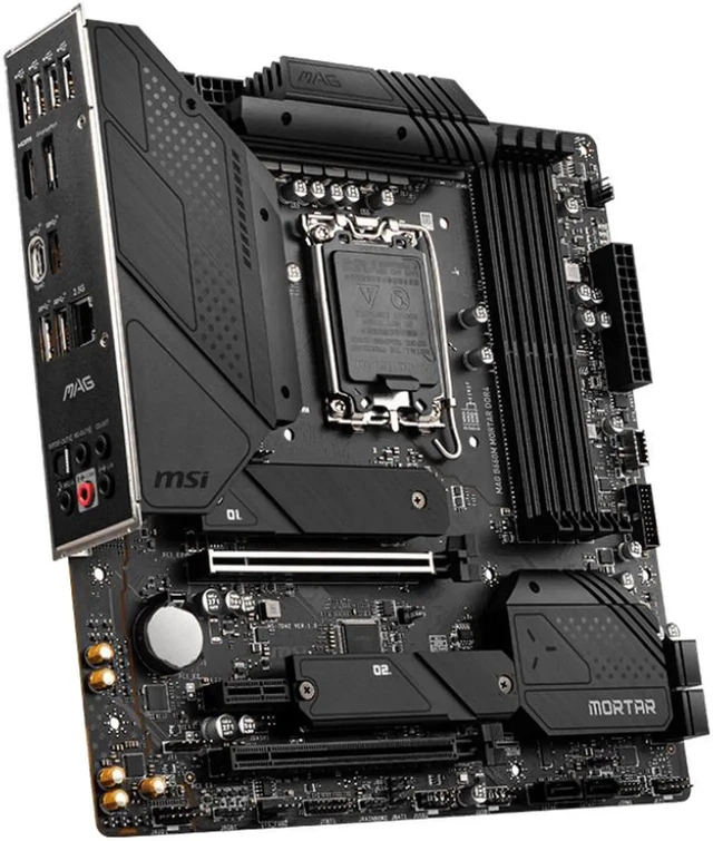 Alt view image 4 of 5 - MSI MAG B660M MORTAR DDR4 Intel 12th/13th Gen LGA1700 Intel Motherboard B660MMOD4