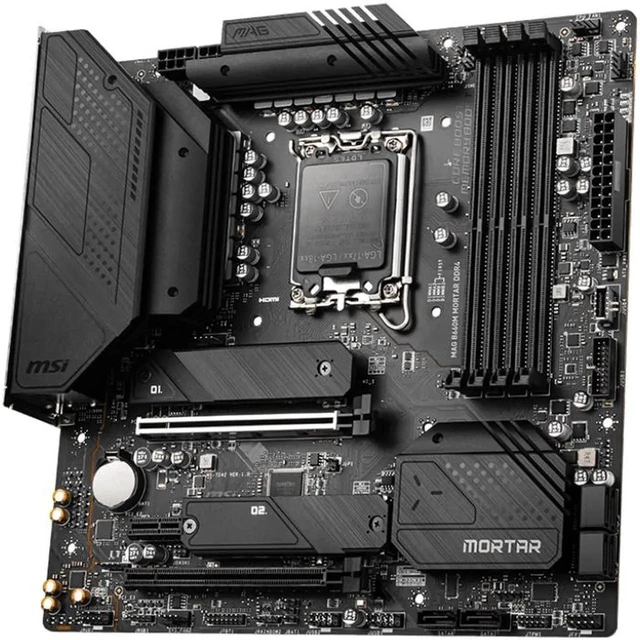 Alt view image 2 of 5 - MSI MAG B660M MORTAR DDR4 Intel 12th/13th Gen LGA1700 Intel Motherboard B660MMOD4