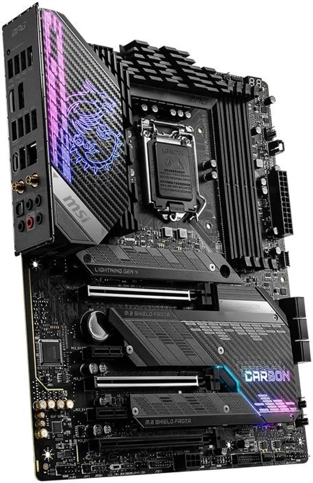 Alt view image 2 of 5 - MSI MPG Z590 GAMING CARBON WIFI LGA 1200 ATX Intel Motherboard