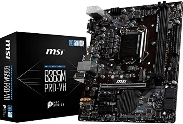 Alt view image 2 of 5 - MSI PRO B365M PRO-VH LGA 1151 (300 Series) Micro ATX Intel Motherboard