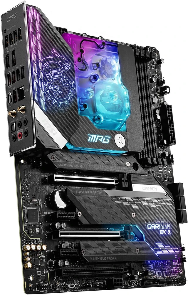Alt view image 4 of 6 - MSI MPG Z590 CARBON EK X LGA 1200 ATX Intel Motherboard