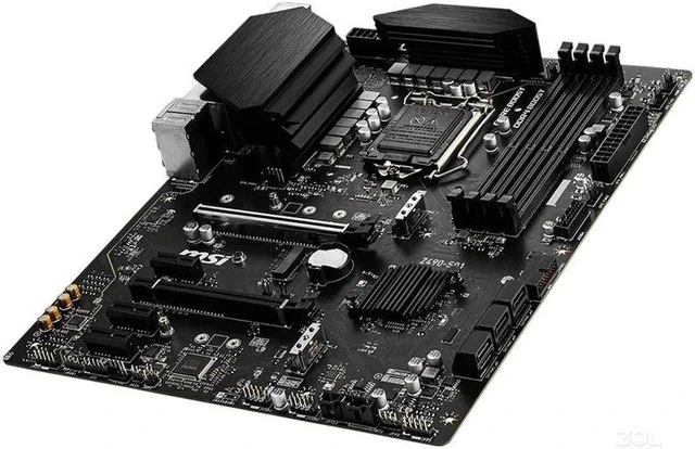 Alt view image 3 of 5 - MSI Z490-S01 LGA 1200 ATX Intel Motherboard