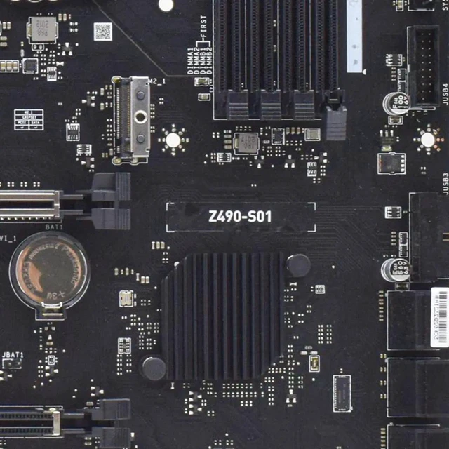 Alt view image 4 of 5 - MSI Z490-S01 LGA 1200 ATX Intel Motherboard