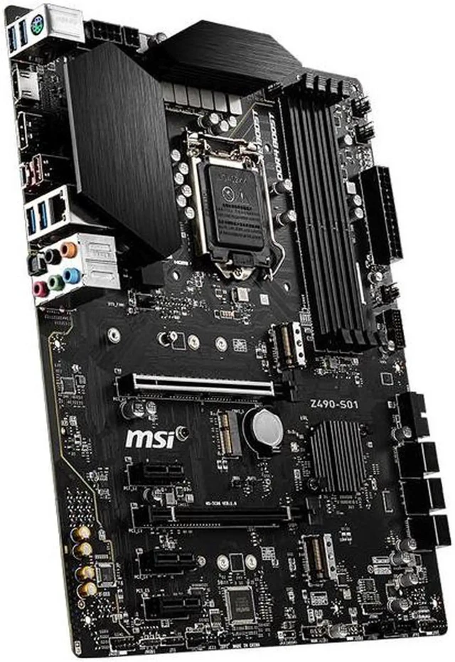 Alt view image 2 of 5 - MSI Z490-S01 LGA 1200 ATX Intel Motherboard