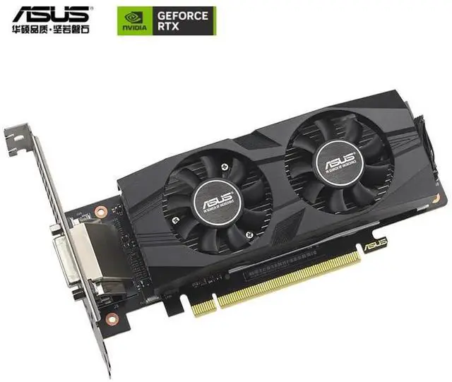Alt view image 3 of 5 - ASUS LP-BRK NVIDIA GeForce RTX 3050 6GB OC Edition Gaming Graphics Card - PCIe 4.0, 6GB GDDR6 Memory, HDMI 2.1, DisplayPort 1.4a, Axial-tech Fan Design, 0dB Technology, RTX3050-O6G-LP-BRK