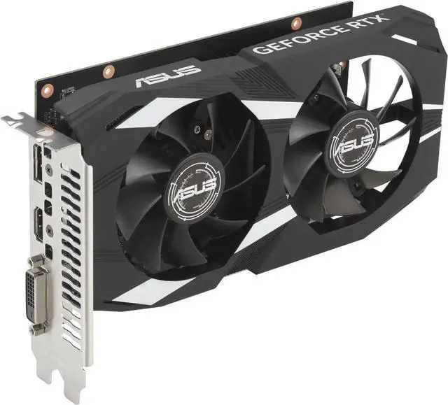 Alt view image 4 of 6 - ASUS Dual NVIDIA GeForce RTX 3050 6GB OC Edition Gaming Graphics Card - PCIe 4.0, 6GB GDDR6 Memory, HDMI 2.1, DisplayPort 1.4a, 2-slot Design, Axial-tech Fan Design, 0dB Technology, DUAL-RTX3050-O6G