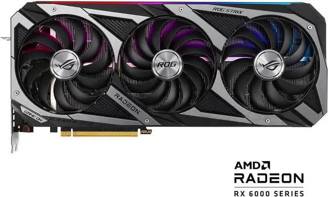 Main image of ASUS ROG STRIX Radeon RX 6700 XT OC Edition Gaming Graphics Card (AMD RDNA 2, PCIe 4.0, 12GB GDDR6, HDMI 2.1, DisplayPort 1.4a, Axial-tech Fan Design, 2.9-slot, Super Alloy Power II, GPU Tweak II)