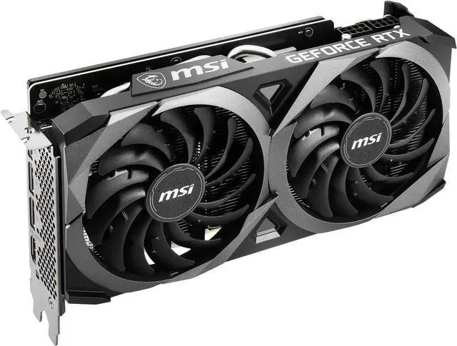 Alt view image 2 of 6 - MSI Ventus GeForce RTX 3070 Graphics Card RTX 3070 Ventus 2X 8G OC LHR