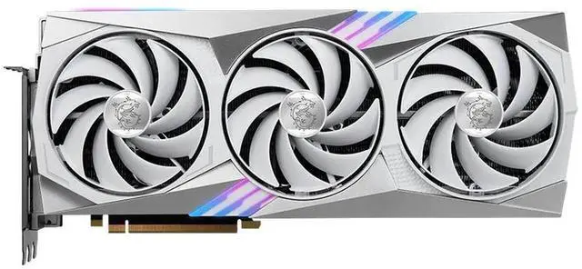 Alt view image 2 of 6 - MSI Gaming (MSI) GeForce RTX 4070 Ti GGDR6X 12GB PCI-E 4.0 Graphics card, RTX 4070 Ti GAMING X TRIO WHITE 12G Video card