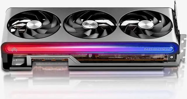 Alt view image 5 of 5 - SAPPHIRE Tech NITRO+ AMD Radeon RX 7800 XT 16GB GDDR6 OC Gaming Graphics Card, AMD RDNA 3, PCIe 4.0, 16GB GDDR6, HDMI 4K, DisplayPort 2.1a, 256 bit, Aluminum Alloy Frame, video card