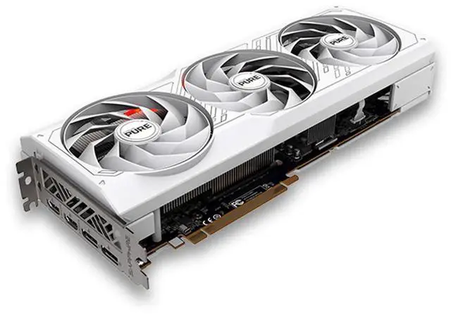 Alt view image 3 of 5 - SAPPHIRE Tech PURE RX7900 GRE 16G D6 OC Gaming Graphics Card, (PCIe 4.0, 16GB GDDR6, HDMI 4K, DisplayPort 2.1a, video card, High TG Copper PCB, Digital Power Design), WHITE