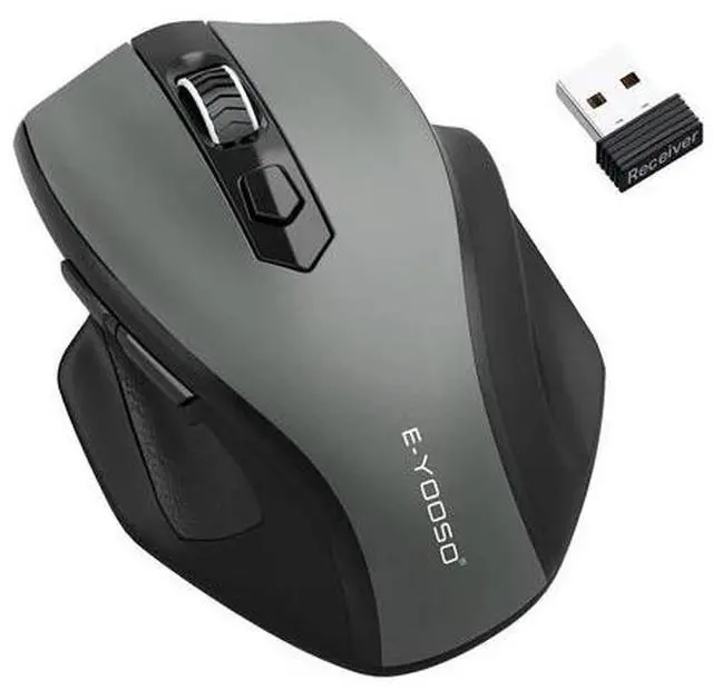 Main image of Wireless Mouse 2.4G Large Ergonomic Optical Mouse for Big Hands 18 Months Bat