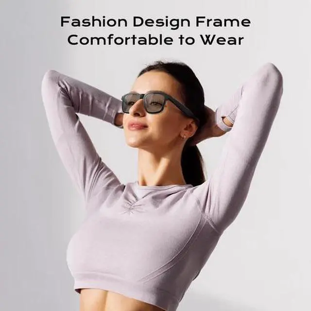 Alt view image 5 of 7 - Smart Glasses Photochromic Lenses Bluetooth Call Glasses Audio Eyewear Headset