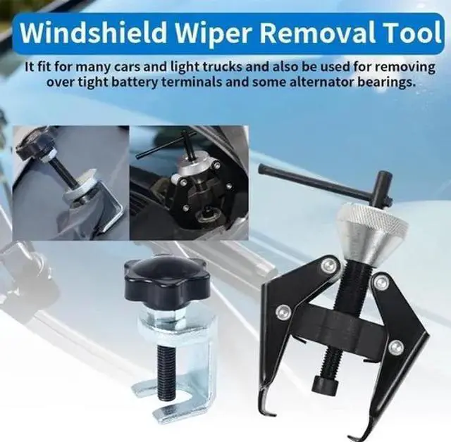 Alt view image 7 of 7 - Auto Car Windscreen Windshield Wiper Blade Puller Arm Removal Remover Kit Tool