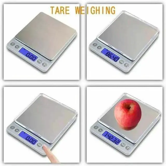 Alt view image 5 of 7 - Jewelry Gold Silver Coin Gram Digital Scale 3000g x 0.1g Pocket Size Herb Grain