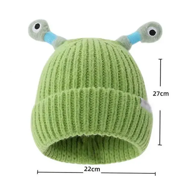 Alt view image 3 of 5 - LED Beanie Knit Hat With Light Funny Holiday Party Cap Xmas Gifts Multicolor-Fruit green