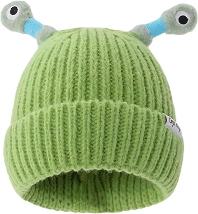 Main image of LED Beanie Knit Hat With Light Funny Holiday Party Cap Xmas Gifts Multicolor-Fruit green