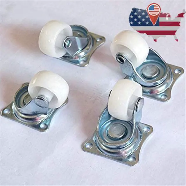 Alt view image 7 of 7 - Top Plate Bearing Heavy Duty 1" 1.25" 1.5" 2" Swivel Rotate Caster Rubber Wheels