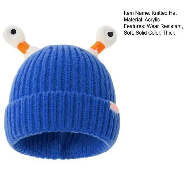 Alt view image 7 of 7 - LED Beanie Knit Hat With Light Funny Holiday Party Cap Xmas Gifts Multicolor- Blue