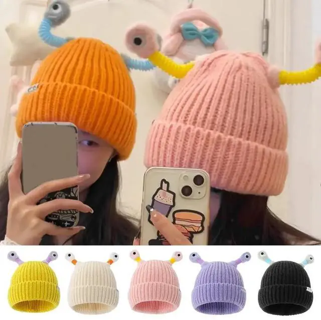 Alt view image 5 of 7 - LED Beanie Knit Hat With Light Funny Holiday Party Cap Xmas Gifts Multicolor- Blue