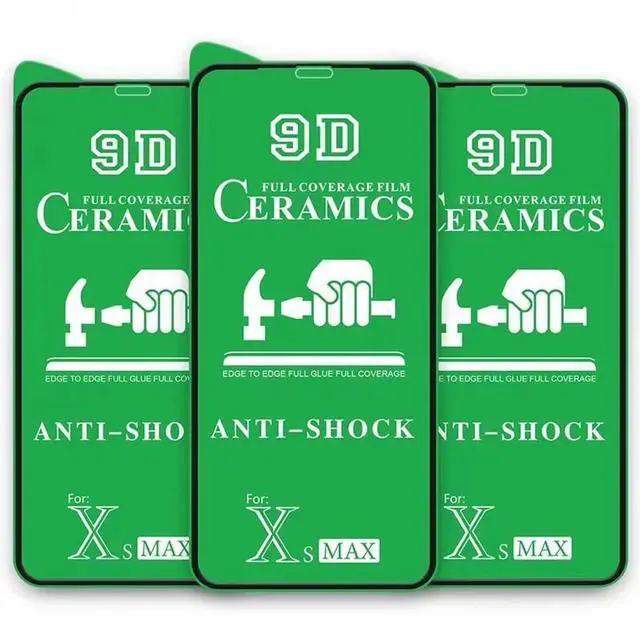 Alt view image 6 of 7 - For iPhone 17 16 15 Plus 14 13 12 11 XS 9D Ceramics Film Screen Protector 10pcs-iP17 AIR 10pcs For iPhone 14 PRO/15/16 10 Pieces