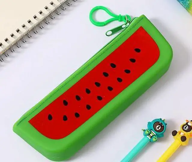 Main image of Pen/Pencil case Creative Fruit and Vegetable Shape Stationery Bag-Watermelon