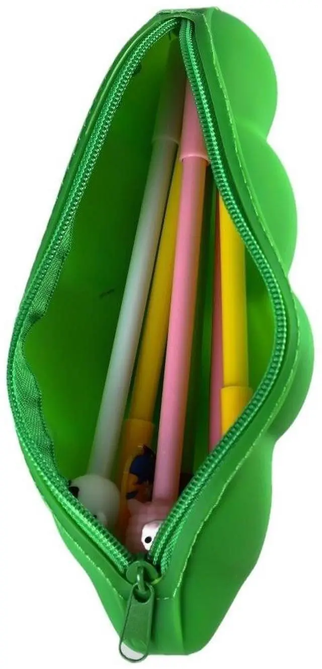 Alt view image 2 of 6 - Pen/Pencil case Creative Fruit and Vegetable Shape Stationery Bag-Orange