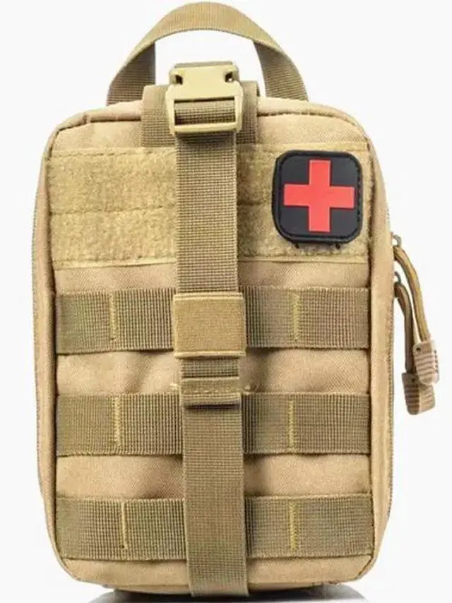 Main image of Tactical First Aid Pouch Kit Survival Military Medical Bag Utility Emergency Bag mud color