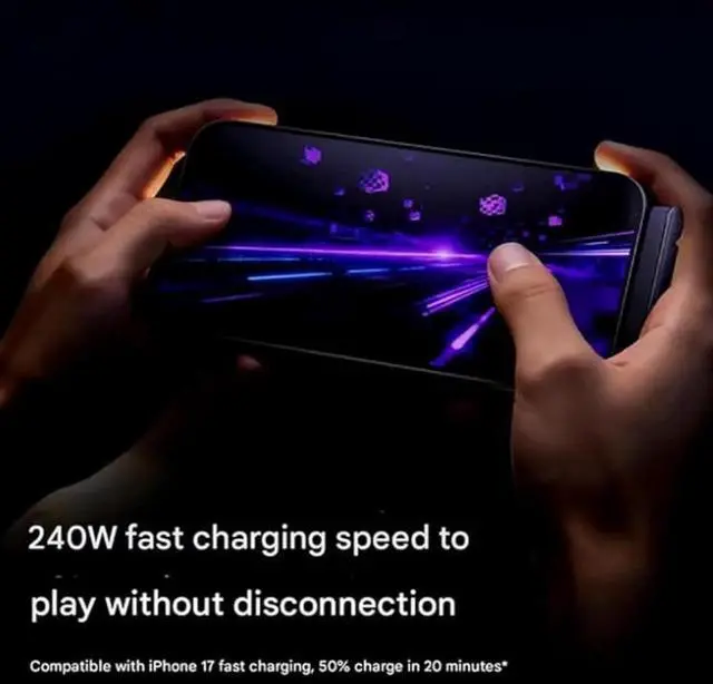 Alt view image 5 of 7 - 2-in-1 Invisible Holder Charger Cable240W Fast Charging Cord with Phone Stand-Type-C to Type-C 2pcs 5FT/1.5M