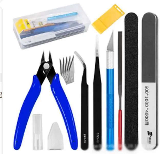 Alt view image 6 of 6 - 25Pcs Gundam Model Tool Set Craft Kit for Car Craft Assembly Building Basic Set-14Pcs Basic Model Tools Kit