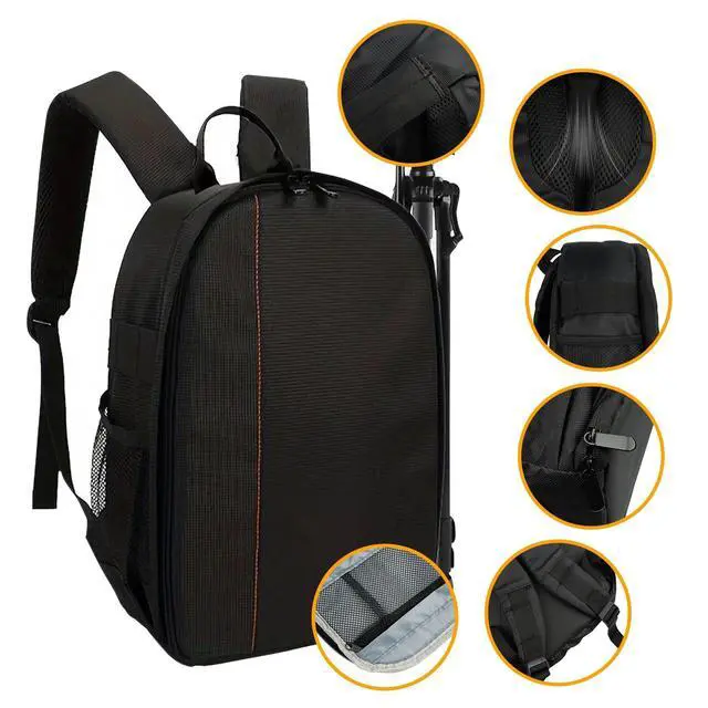 Alt view image 7 of 7 - Camera Backpack Shoulder Bag Waterproof Case for Canon Nikon Sony DSLR Digital