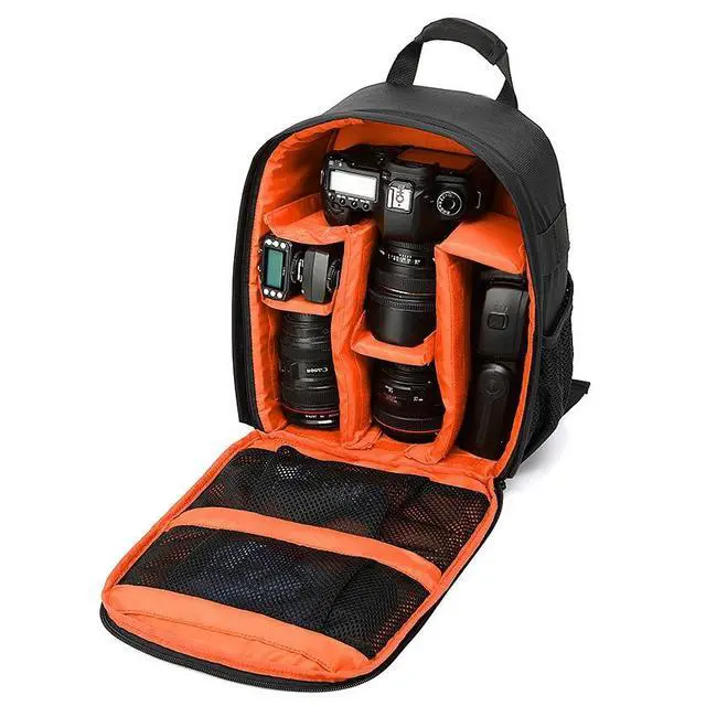 Alt view image 2 of 7 - Camera Backpack Shoulder Bag Waterproof Case for Canon Nikon Sony DSLR Digital