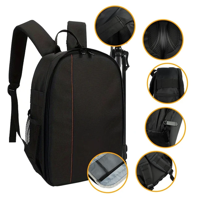Alt view image 6 of 6 - Camera Backpack Shoulder Bag Waterproof Case for Canon Nikon Sony DSLR Digital Green