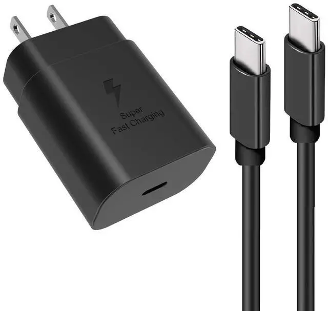 Main image of Super Fast Charging,25W USB C Wall Charger with 5FT Type C Cable Compatible Samsung Galaxy S25/S24/S23/S22/S21/S20/Ultra/Plus/FE,Note 20/10,A54/A53/A52/A51/A50,Galaxy Tab S9,Z Fold