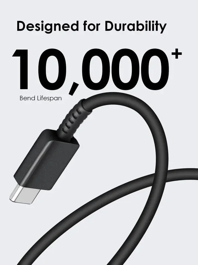 Alt view image 5 of 7 - AISNI USB C Charger, 2 Pack 25W Type C Charger Fast Charging with USBC Chargers Cable 6 FT Android Phone Charge for Galaxy S25/ /S24/S23+/S22/S21/S20/Phone 17 16 15 Pro Max 16 15 Plus-Black