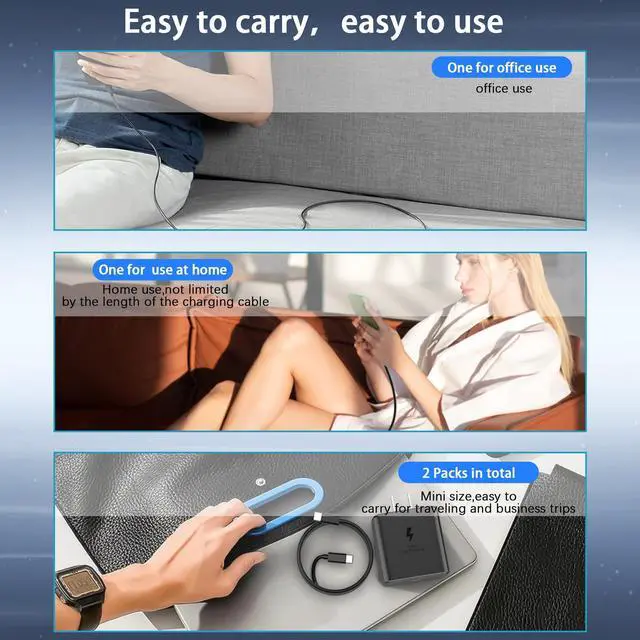 Alt view image 7 of 7 - VJYUIJAY 45W Super Fast Charger USB C,PD3.0 Type C Fast Wall Charger with 6FT Cable Replacement for Samsung Galaxy S25 Ultra/S25+/S25/S24 Ultra/S24/S24+/S23 S22 Ultra/S23+/S22/S21/S20/Note 20/10