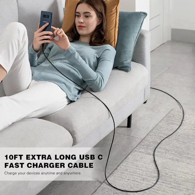 Alt view image 7 of 7 - Super Fast Samsung Android Phone Charger,25W Samsung Charger Fast Charging,2Pack Quick Type C Chargers 10FT USB C Chargers Cable for SamsungGalaxy S26 Ultra/S26+/S26/S25 Ultra/S24+/S23/S22 FE/S21+/S20