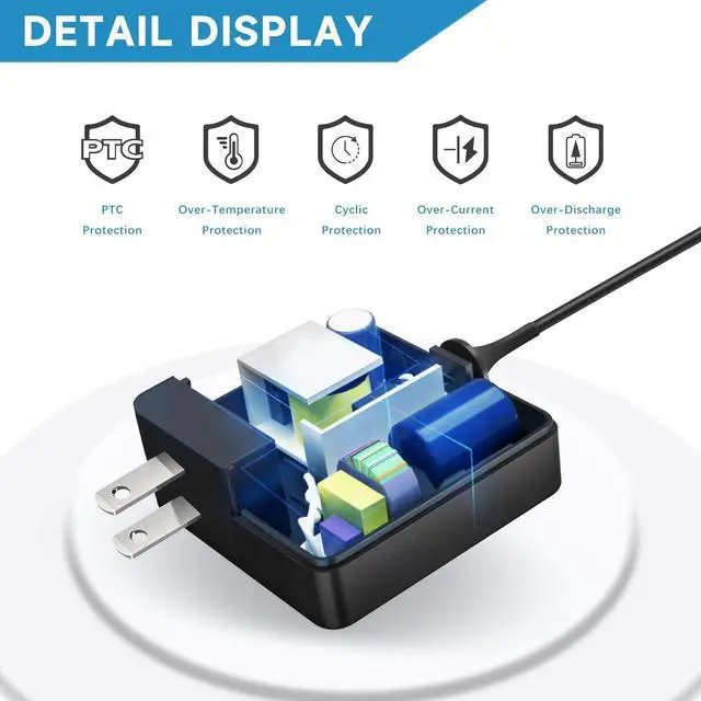 Alt view image 6 of 6 - VRAVEK 65W 45W Laptop Charger Compatible with Asus Vivobook 14 15 17, Flip 14 15, S13 S14 S15, 19V/3.42A AC Adapter Compatible with Go 12 14 15 X515 X515J X515E X515M X515JP X515MA Power Cord