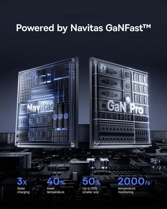 Alt view image 5 of 7 - Baseus PICOGO 67W USB C Charger, Smallest 3 Port Fast Charging Block with Foldable Plug, PD/PPS for MacBook Air/Pro, iPhone 17/16/15 Series, Galaxy S25/24, Airpods 4 & More