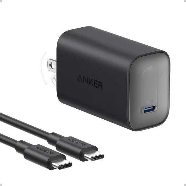 Main image of Laptop Charger, 100W Foldable Type C Charger Fast Charging for MacBook, iPhone 17 Series, and All USB C Devices(6FT USB-C Cable Included, Compatible with MagSafe)