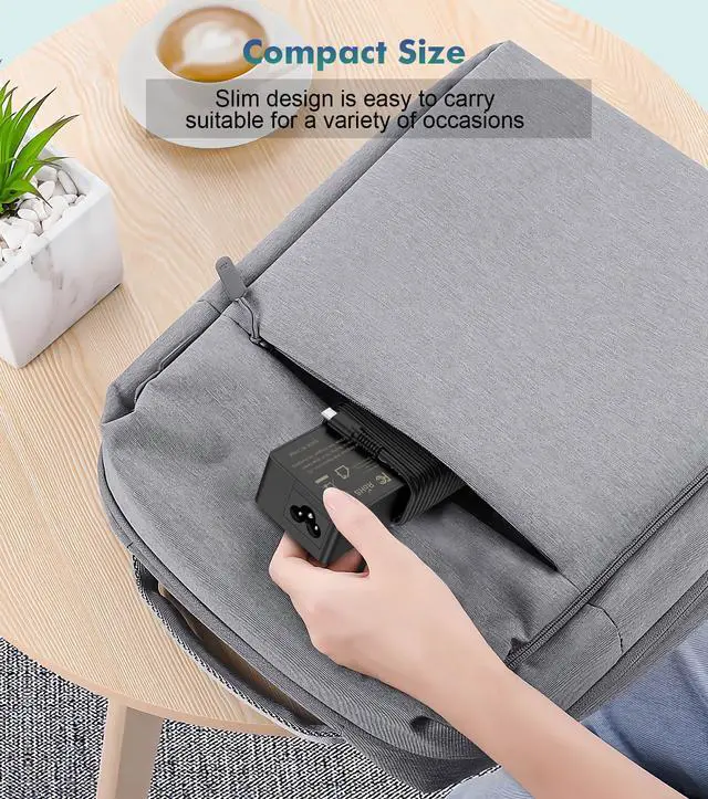 Alt view image 7 of 7 - USB C Laptop Charger 100W, Fast PD 3.0 Power Adapter with 6.6ft Cable, Universal Compatible with Lenovo Thinkpad HP MacBook Dell Asus Acer and All USB-C Device Travel Friendly, CE/FCC/ETL Certified