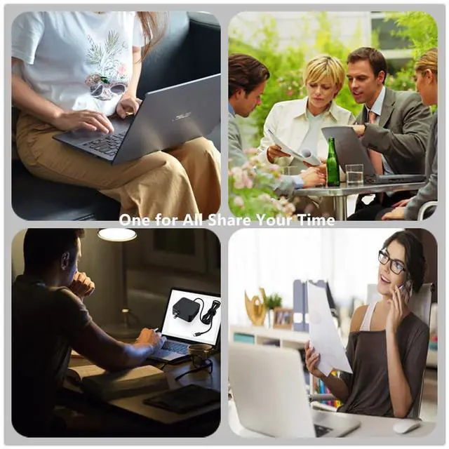 Alt view image 6 of 6 - OYNASUN 65W USB-C Laptop Charger Compatible with Asus Zenbook Series Laptops.