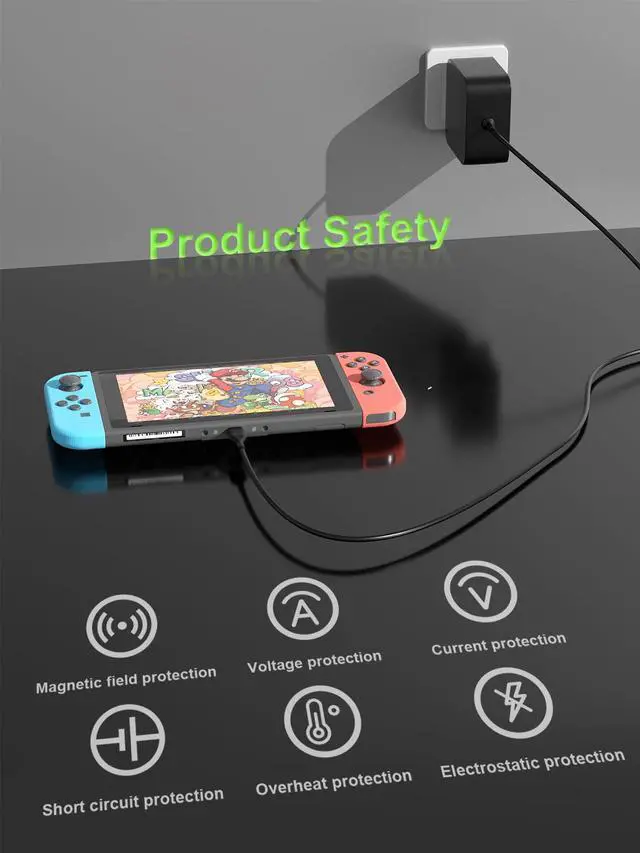 Alt view image 6 of 7 - 65W USB C Charger Compatible with ASUS ROG Xbox Ally X R1 Z1, Steam Deck, Legion Go S, Switch/Lite/OLED/Switch2/ MSI Claw/Logitech G Cloud, GPD Win, onexplayer Gaming Handheld