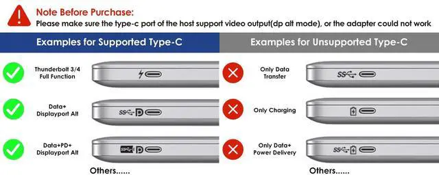 Alt view image 6 of 7 - Laptop Docking Station,12 in 1 Triple Display USB C Hub for Windows with Dual DP, HDMI, 100W PD in, Gigabit Ethernet, USB3.0/2.0 Ports, SD/TF Card Reader, Mic/Audio for Lenovo HP Dell