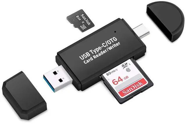 Main image of 2 in 1 High-Speed Portable Memory Card Reader - SD 3.0 Transport Protocol, USB 3.0 to SDXC, SDHC, SD, MMC, RS-MMC, Micro SDXC, Micro SDHC Card and UHS-I