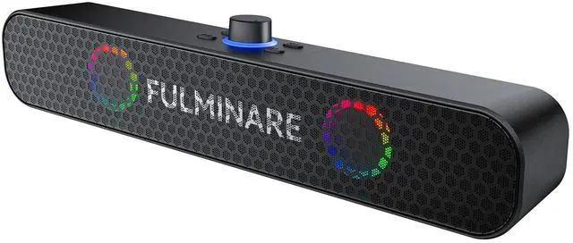Main image of FULMINARE Bluetooth Speaker with 26W HD Sound, Portable Speaker Up to 30H Playtime, AUX&TF-Card&USB Input, LED Lights, Speakers Bluetooth 5.3 Wireless for Home/Party/Outdoor, (Black)