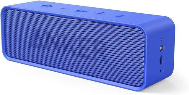 Main image of Anker Soundcore Portable Bluetooth Speaker - Ideal for Travel, 24-Hour Playtime, 66-Feet Range, Dual-Driver, Portable Wireless SpeakerSuperior Sound, Low Distortion, Built-in Mic -Blue